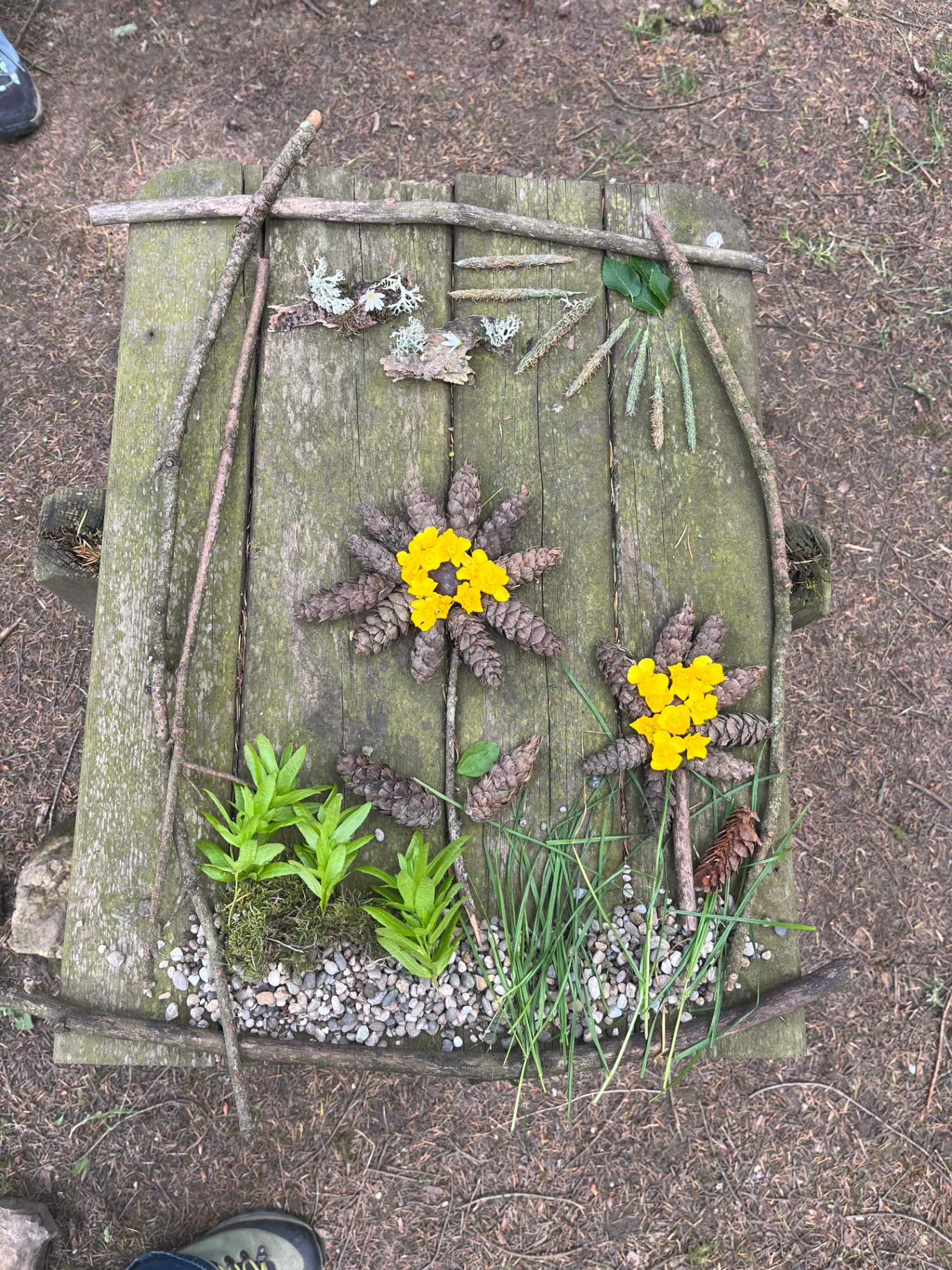 Kunstwerke aus Naturmaterialien